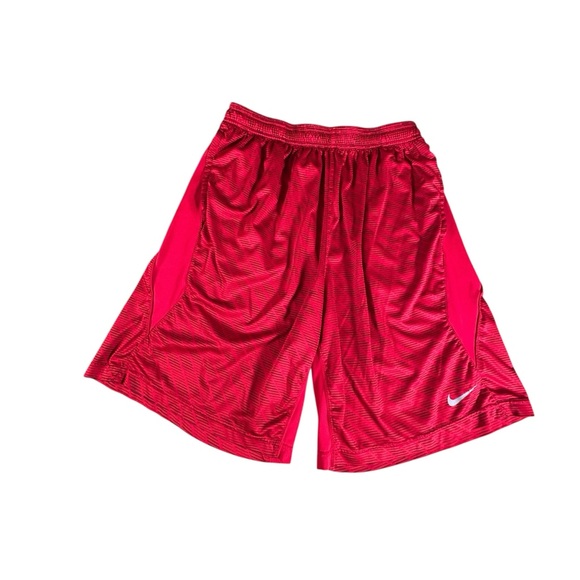 Nike Dri-FIT Red Athletic Shorts Men's Size L Performance Training Gym Running - Picture 1 of 9